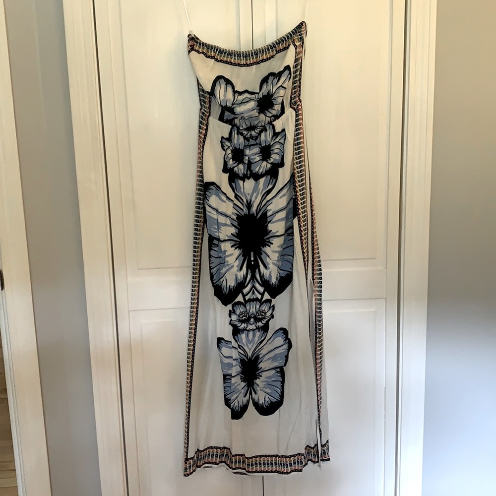 Strapless maxi dress